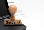 Lagerstempel: Gescannt