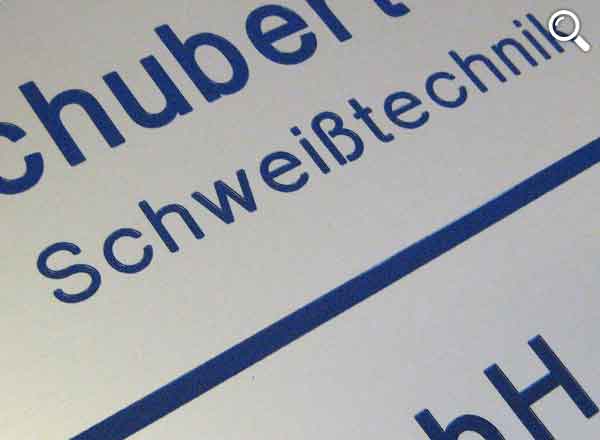 Firmenschild Aluminium 800 x 300 x 1,5 mm